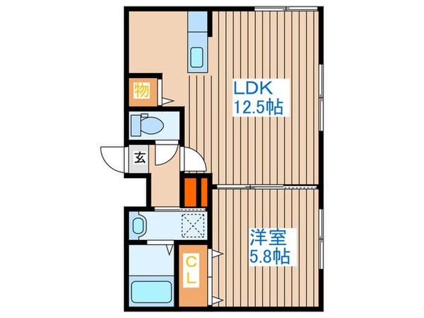 ヴィエルジュ発寒南の物件間取画像